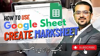Create a Student Marksheet in Google Sheet | Sum, Percentage, Results & Grades | Easy Excel Guide