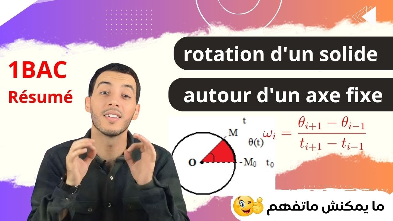 rotation d'un solide indéformable autour d'un axe fixe | 1BAC | Résumé