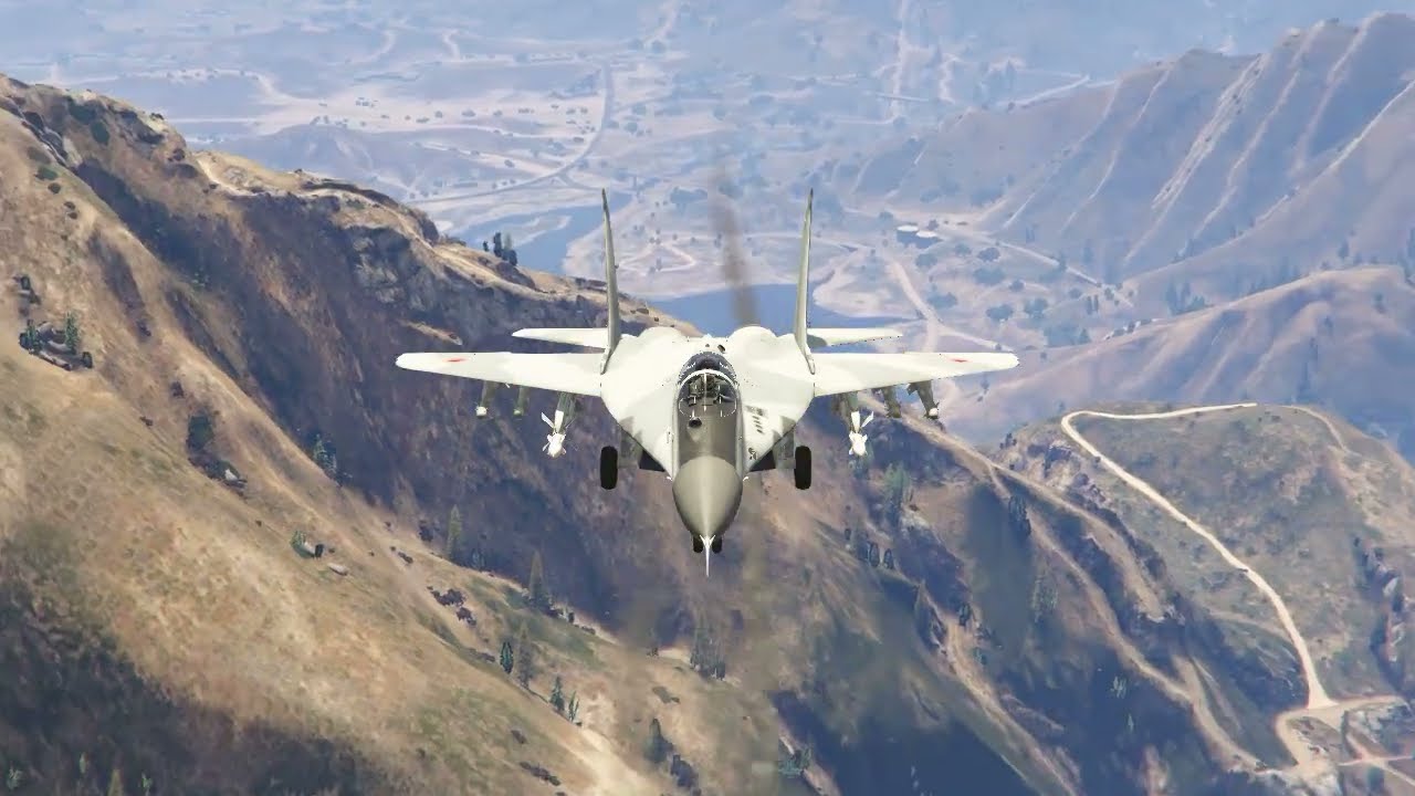 Russian Ammunition and Missile vehicles Convoy Badly Destroyed by Mig- 29 Fighter Jet| GTA5