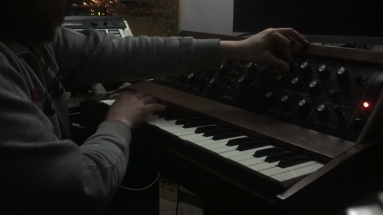 the power of original Crystal's Minimoog Model D - No Talking
