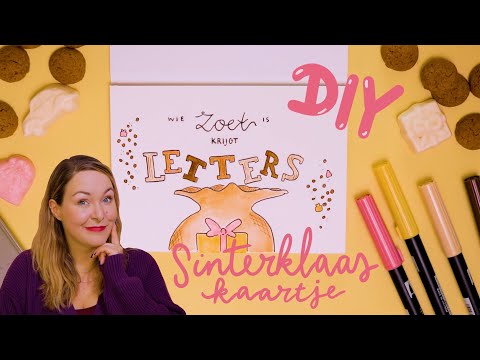 Make a Sinterklaas card 🎁 Drawing & Chatting 🥰 DIY