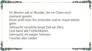 Die Apokalyptischen Reiter - Sehnsucht Lyrics