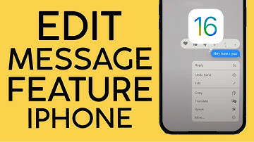 How to Edit Message on iOS 16 | Edit Message on Iphone 2022