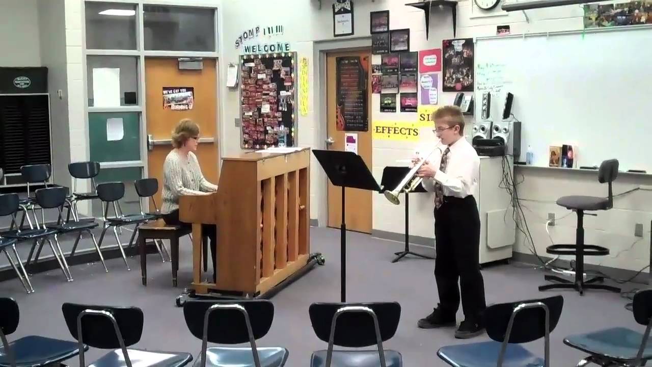 Jon Austin Skelton playing the Haydn Trumpet Concerto mvt II in Eb tr(Ab)