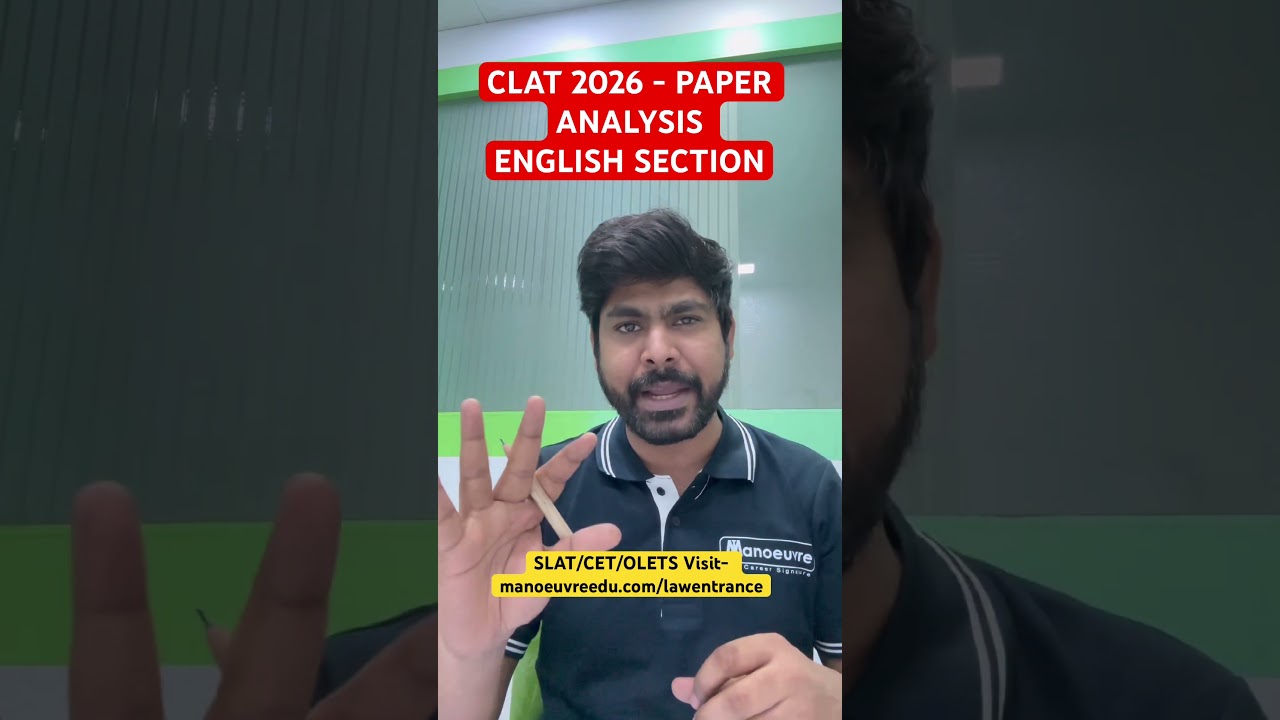 CLAT 2026 - English Paper Analysis I Easy to Moderate Paper I CLAT 2026 Analysis
