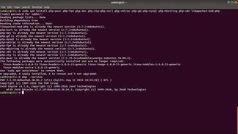 How to install php on ubuntu 18.04