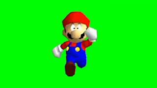 mario running green screen