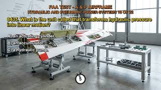 FAA TEST - A & P AIRFRAME - HYDRAULIC & PNEUMATIC POWER SYSTEMS Q8433,Q8434,Q8435,Q8436,Q8437(10-22)