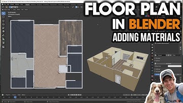 Adding MATERIALS to Your Floor Plans in Blender - Blender Floor Plan Modeling Tutorial Part 3