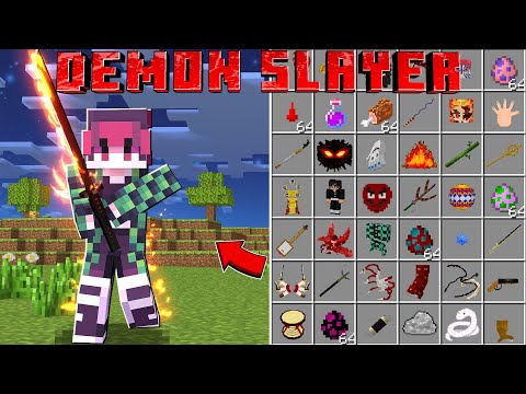 Лучший мод на Клинок Рассекающий Демонов для Minecraft PE // Demon Slayer V12