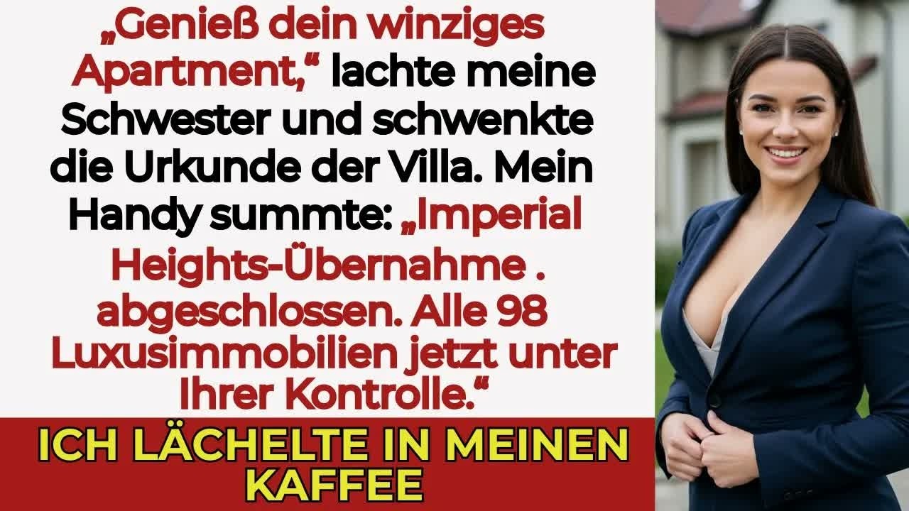 Beim Familienbrunch bekam meine Schwester die Villa — doch der E Mail Anhang änderte alles