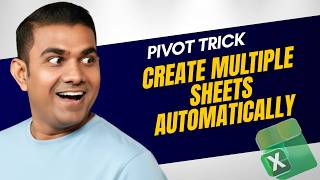 Create Multiple Sheets in Excel Automatically (Pivot Trick) | Raj Singh Microsoft Certified Trainer