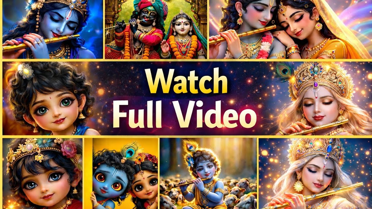 Shri Krishna and Radha wallpaper 👣💓best wallpaper of lord krishna🔥❤️radha krishna wallpaper video🤗😍