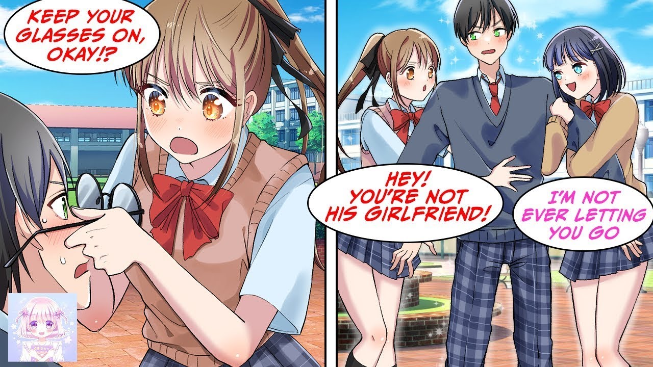 [Manga Dub] The pretty girl noticed my looks when I took off my glasses ...