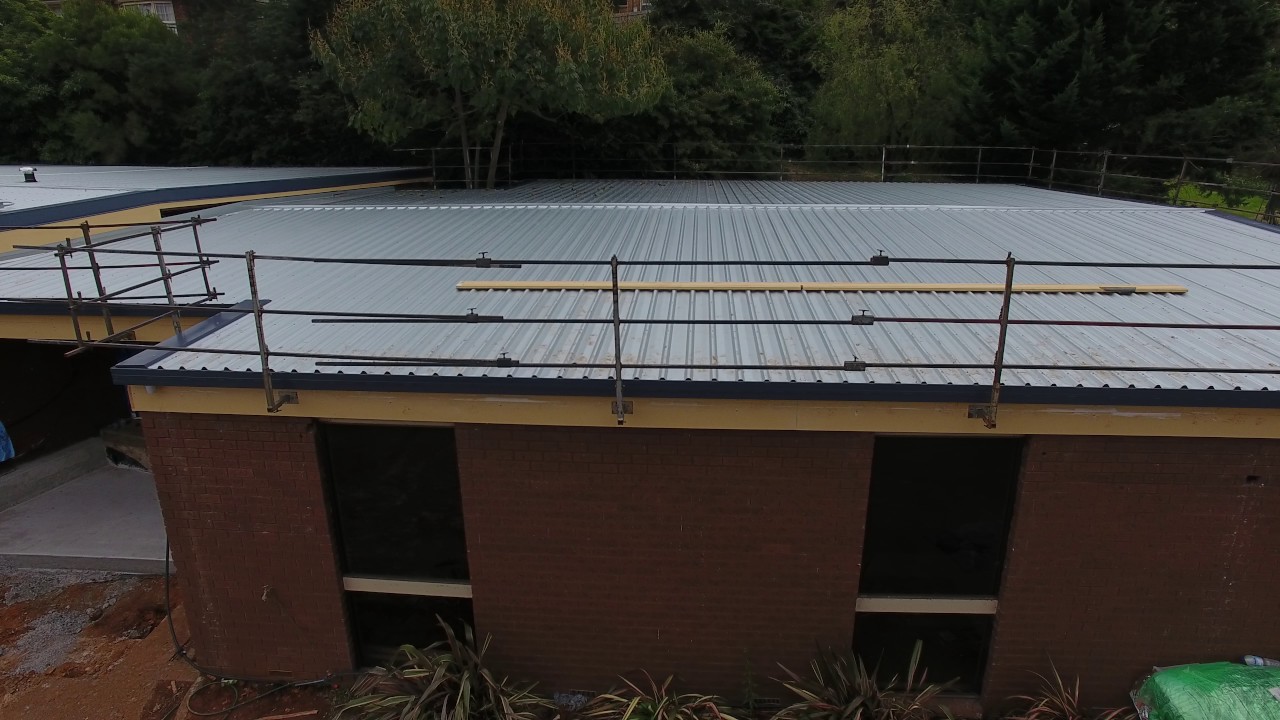 Roof Safety Guard Rails Roof Edge Protection YouTube