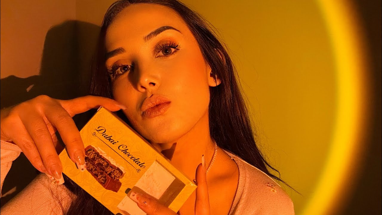 Türkçe ASMR | Mukbang | Dubai Çikolatası Deniyorum