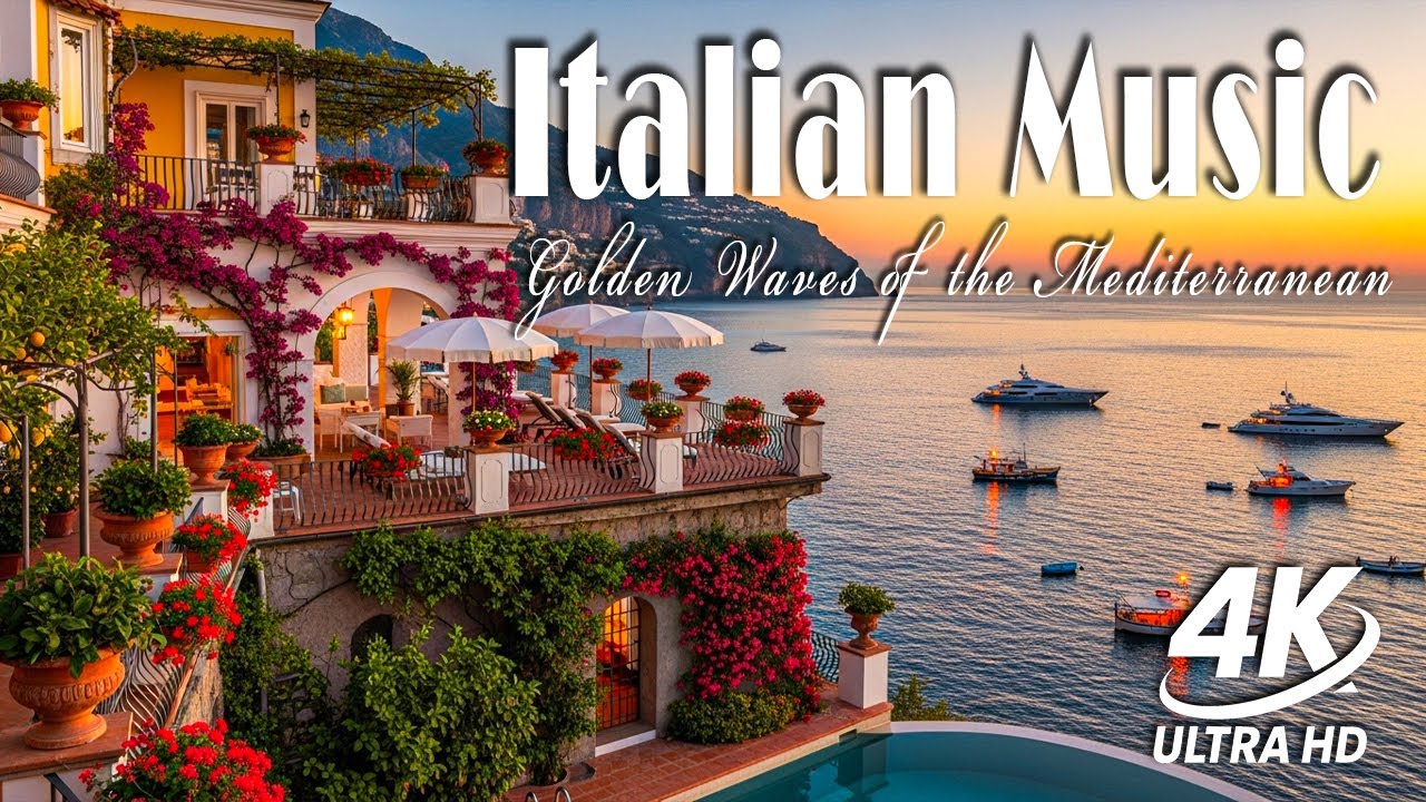 🎶 Relaxing Italian & Mediterranean Music 🐬🌊 | 2+ Hours of Coastal Italy & Lake Como Tranquility 🎵