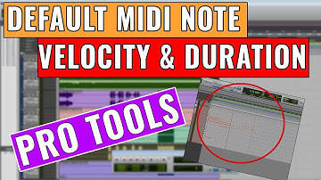 Default Note Duration and Velocity in Pro Tools - OBEDIA.com Avid Pro Tools Training & Tech Support