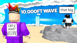 Roblox BUT 10,000 FT Tsunami HITS!?! screenshot 4