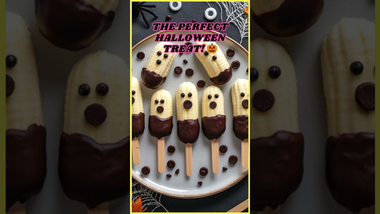 How To Make Chocolate Dipped Banana Ghosts Easy Halloween Recipe 