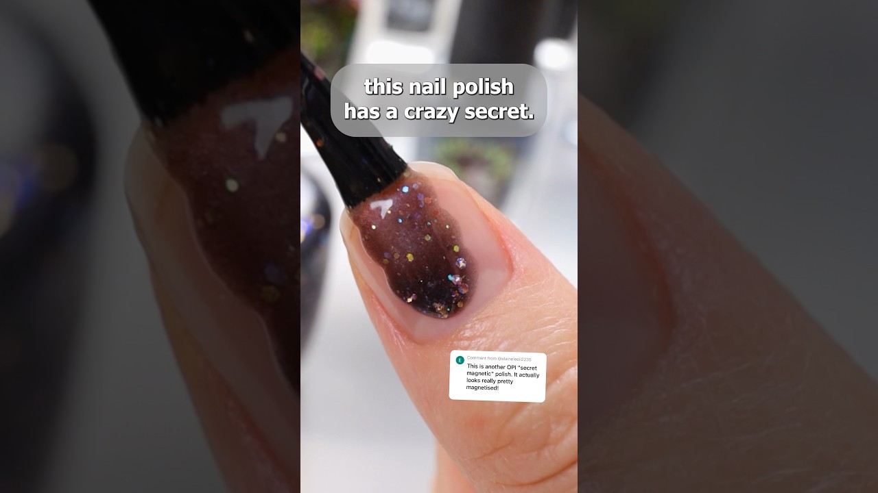 🤯 wait, this nail polish is secretly magnetic?! 👀💅 