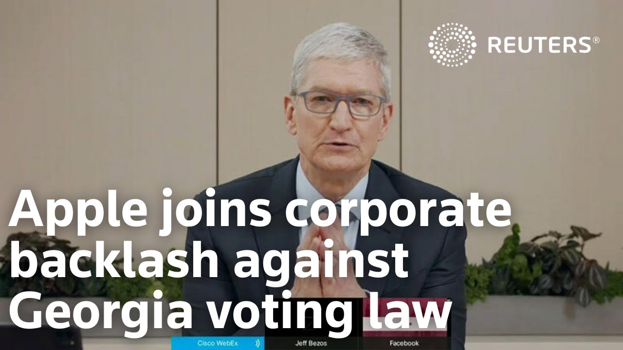 Apple joins corporate backlash against Georgia voting law