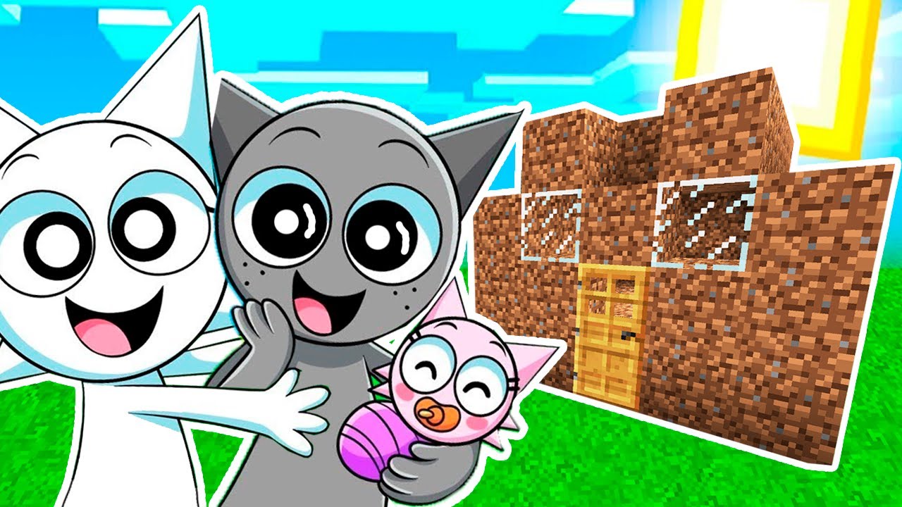 THE SPRUNKS HAD A BABY AND I BUILT THEM A HOUSE IN MINECRAFT