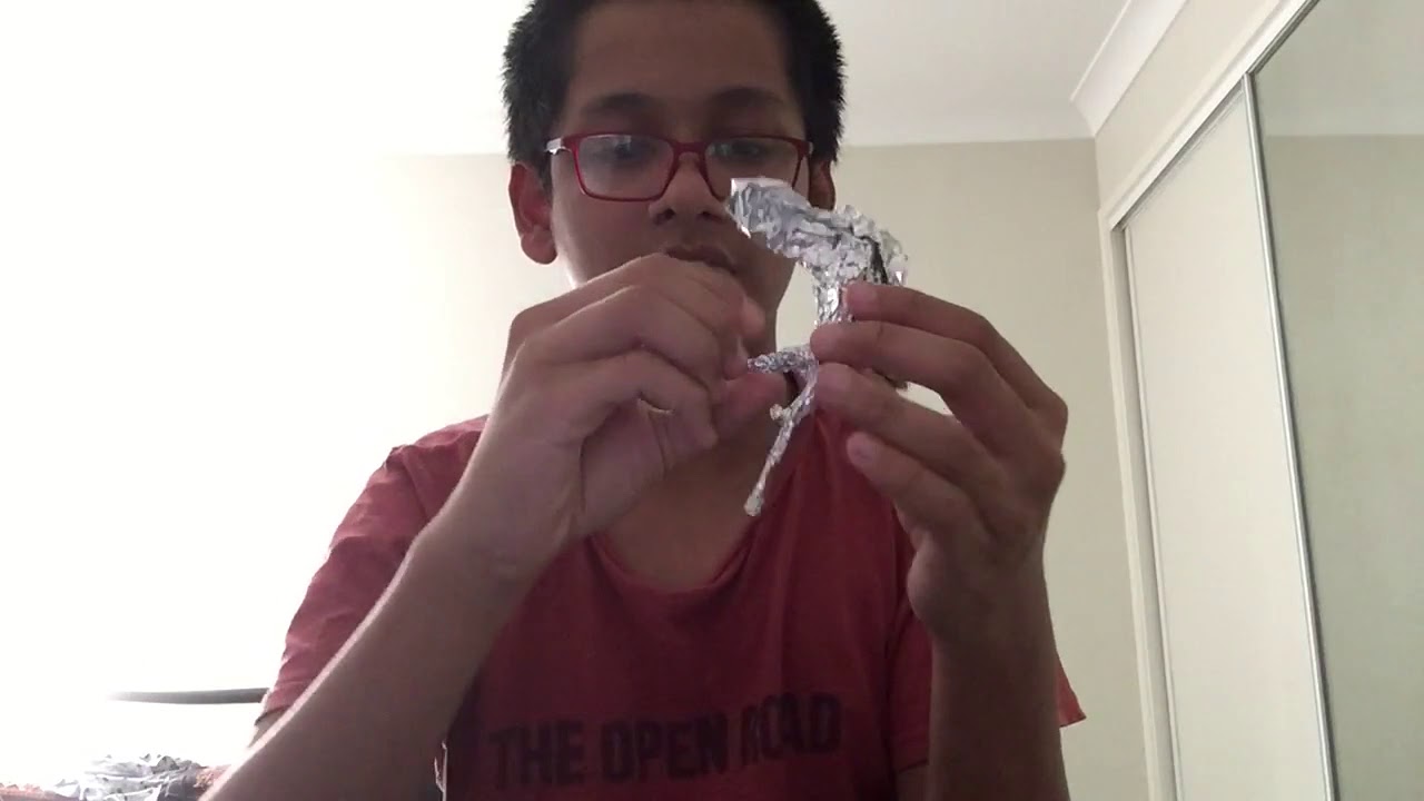 HOW TO MAKE A TIGER OUT OF FOIL(NEW VERSION)!!