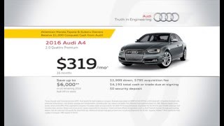 Fathers Sons Audi - A4 April 2016 Offer