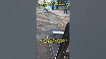 Steel Pipe Cutting With Diamond Rope Factory Manufacturer Hydraulicmachine Excavatorattachments 