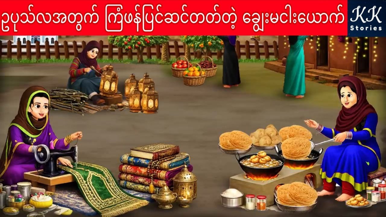 ဥပုသ်လအတွက် ကြံဖန်ပြင်ဆင်တတ်တဲ့ ချွေးမငါးယောက်... KK Stories Official