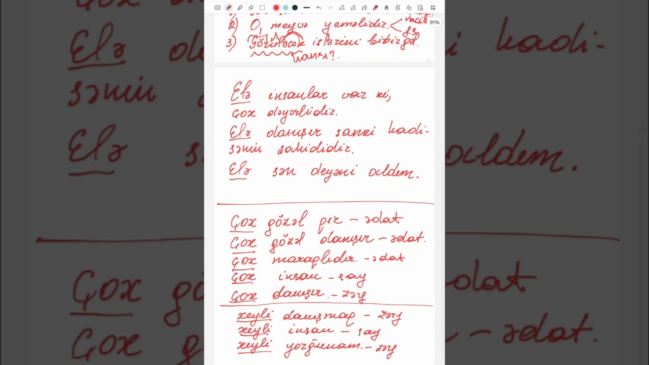 Şagirdlərə dəstək 3. Bezi xırda, amma çaşdırıcı məqamların izahi 