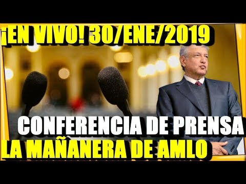 ¡EN VIVO! CONFERENCIA DE PRENSA AMLO 30/ENE/2019 LA CLASICA MAÑANERA - ESTADISTICA POLITICA tv azteca uno
