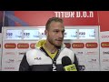 גלזר לאחר המשחק נגד אשדוד