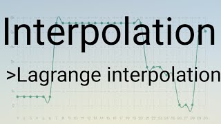 Lagrange interpolation: numerical methods/analysis