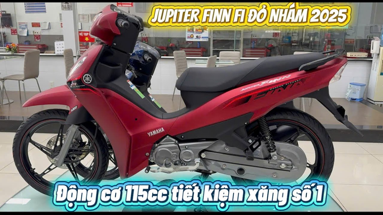 Yamaha Jupiter Finn Fi 2025 - Xanh & Đỏ Nhám | Bình Exciter
