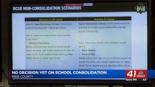 Bibb County School District still undecided on school consolidation; considers rezoning instead