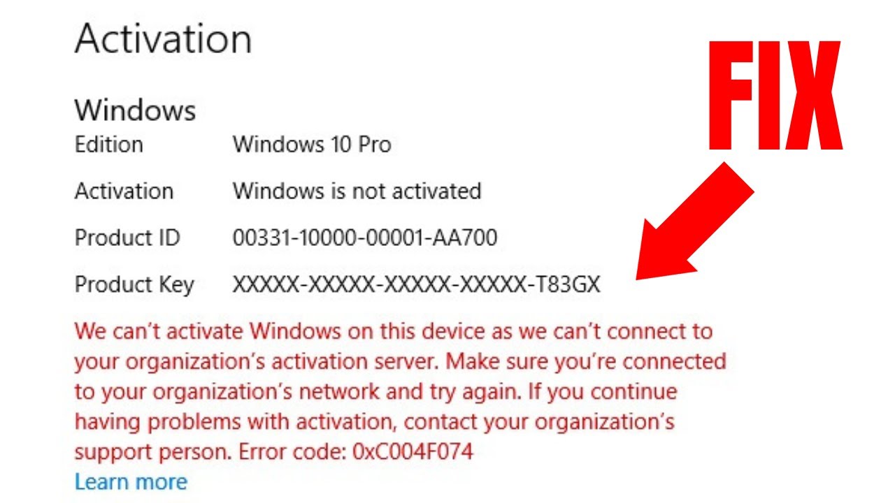 How To Fix We Can't Activate Windows On This Device As We Can't Connect