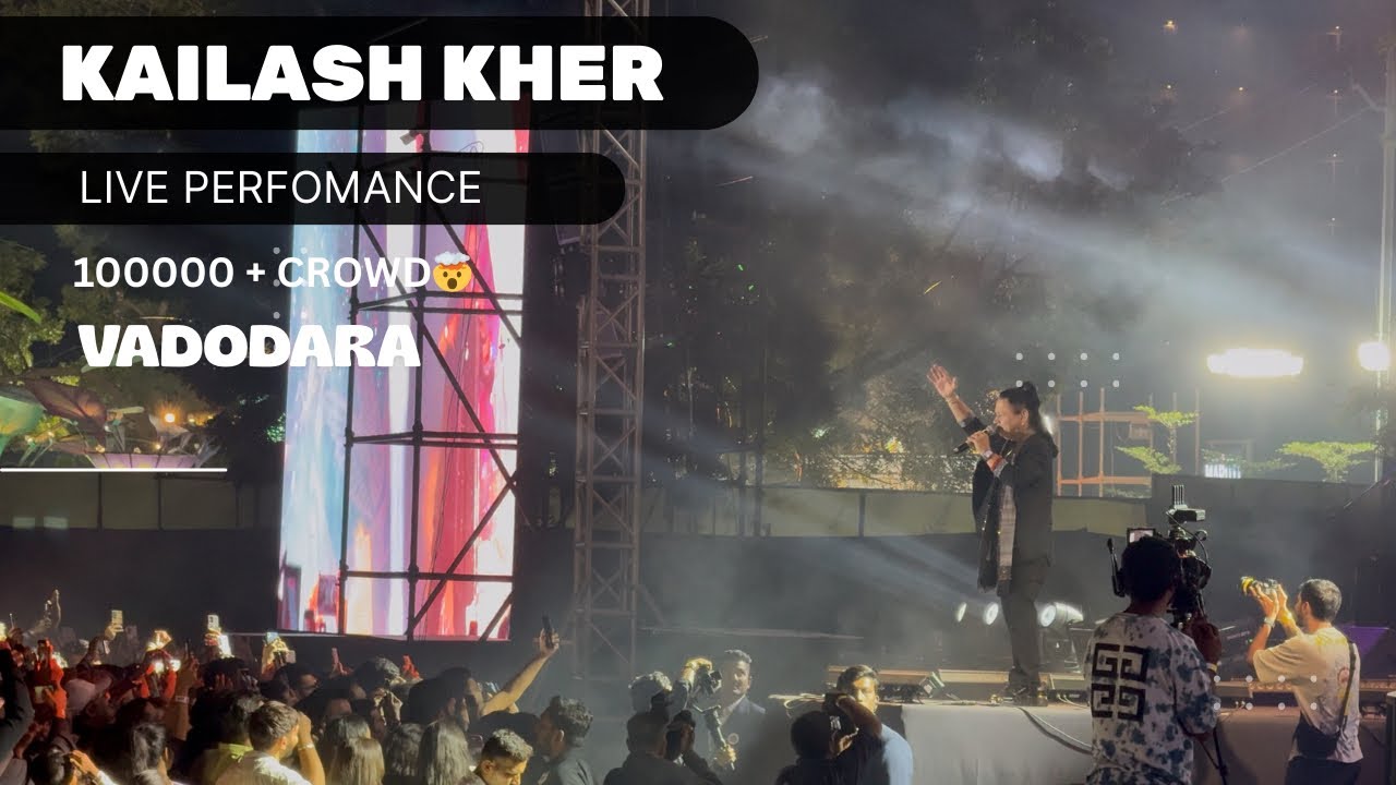 Kailash Kher Live Performance | @kailashkher Full Concert Highlights At Vadodara 