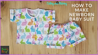 How to Make Newborn Baby Suit | Cutting and Stitching