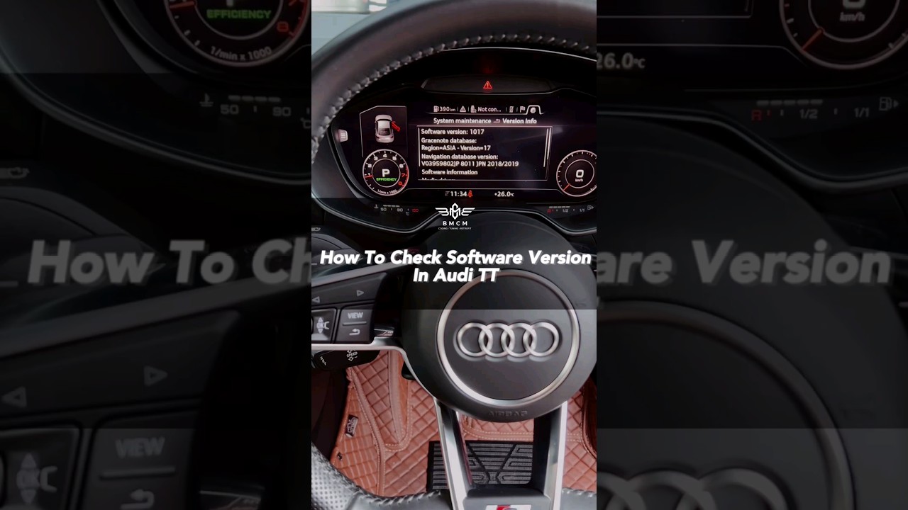 How to Check Software Version in Audi TT. 