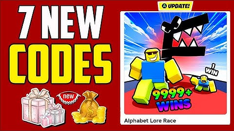 💫UPDATE ⚡NEW⚡ Alphabet Lore Race CODES IN MAY 2025- ROBLOX Alphabet Lore Race  CODES