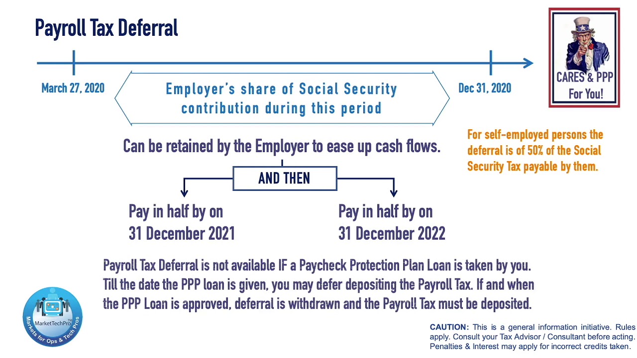Cares & PPP 4 Payroll Tax Deferral