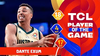 Dante Exum 18 Pts Tcl Player Of The Game Aus Vs Geo Fiba Basketball World Cup 2023