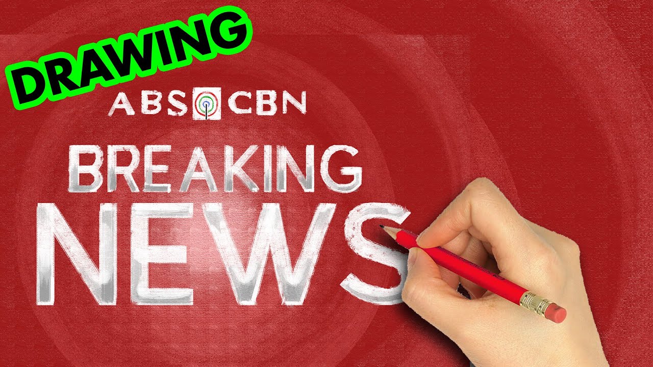 how to draw ABS CBN Breaking News | Art Therapy - YouTube