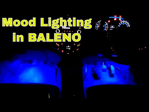 Mood Lighting - LED Strips installed inside Baleno