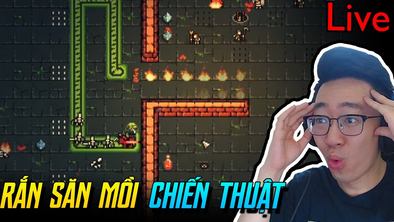 Game rắn săn mồi nâng cấp chiến binh cưỡi rắn đi hầm ngục - Snekromancy, Vẽ trốn tìm (20/6)