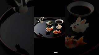 Live Sushi Creatures: A Day in Their Tiny Life |Tiny World MiniVerse #Tiny #AIart #Cute #asmr #sushi