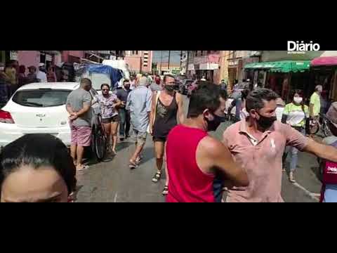 Marquise de supermercado desaba e deixa feridos em Paracuru