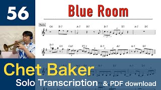 Blue Room [1979] (Chet Baker) Solo Transcription #56